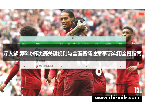 深入解读欧协杯决赛关键规则与全面赛场注意事项实用全览指南 深入解读欧协杯决赛关键规则与全面赛场注意事项实用全览指南